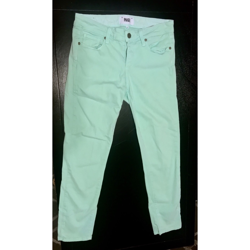 PAIGE Mint Kylie Crop Jeans